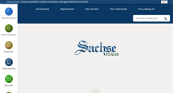 Desktop Screenshot of cityofsachse.com